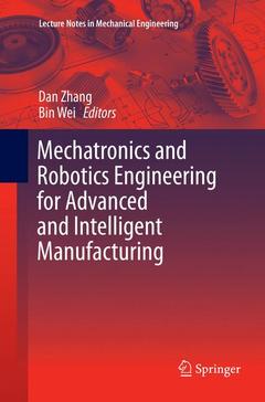 Couverture de l’ouvrage Mechatronics and Robotics Engineering for Advanced and Intelligent Manufacturing
