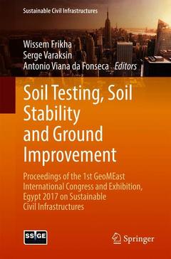 Couverture de l’ouvrage Soil Testing, Soil Stability and Ground Improvement