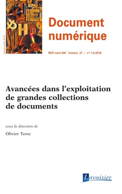 Cover of the book Avancées dans l'exploitation de grandes collections de documents