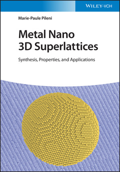 Couverture de l’ouvrage Metal Nano 3D Superlattices