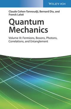 Couverture de l’ouvrage Quantum Mechanics, Volume 3