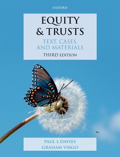 Couverture de l’ouvrage Equity & Trusts