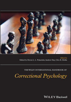Couverture de l’ouvrage The Wiley International Handbook of Correctional Psychology