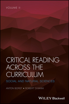 Couverture de l’ouvrage Critical Reading Across the Curriculum, Volume 2