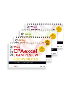 Couverture de l’ouvrage Wiley CPAexcel Exam Review 2019 Focus Notes 