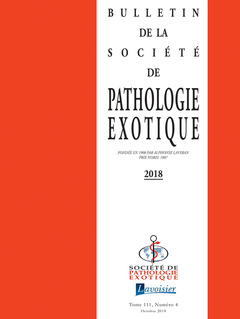 Cover of the book Bulletin de la Société de pathologie exotique Vol. 111 N° 4 - Octobre 2018