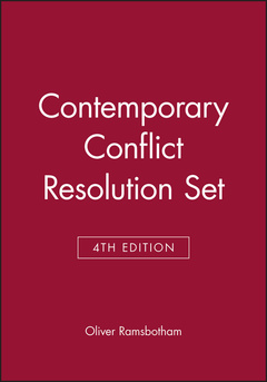 Couverture de l’ouvrage Contemporary Conflict Resolution, 4e Set