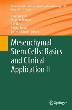 Couverture de l’ouvrage Mesenchymal Stem Cells - Basics and Clinical Application II