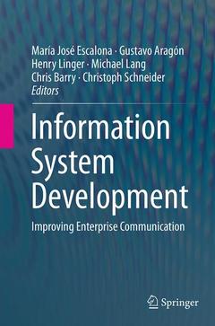 Couverture de l’ouvrage Information System Development