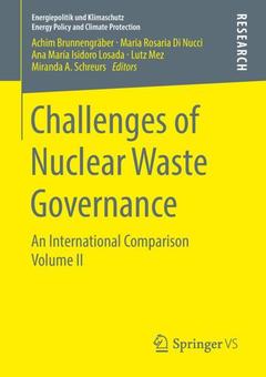 Couverture de l’ouvrage Challenges of Nuclear Waste Governance