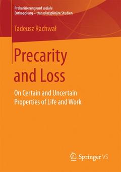 Couverture de l’ouvrage Precarity and Loss