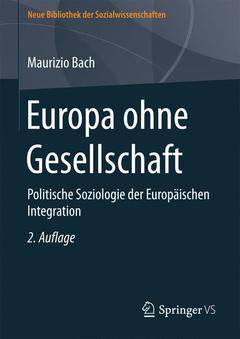 Couverture de l’ouvrage Europa ohne Gesellschaft
