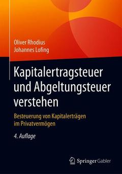 Couverture de l’ouvrage Kapitalertragsteuer und Abgeltungsteuer verstehen