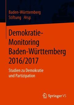 Couverture de l’ouvrage Demokratie-Monitoring Baden-Württemberg 2016/2017