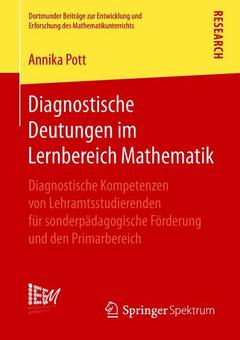 Couverture de l’ouvrage Diagnostische Deutungen im Lernbereich Mathematik