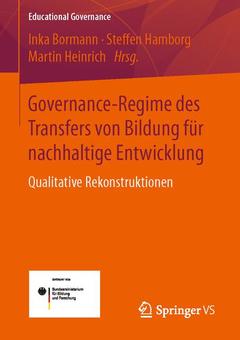 Cover of the book Governance-Regime des Transfers von Bildung für nachhaltige Entwicklung