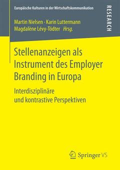 Couverture de l’ouvrage Stellenanzeigen als Instrument des Employer Branding in Europa 