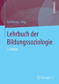 Couverture de l’ouvrage Lehrbuch der Bildungssoziologie