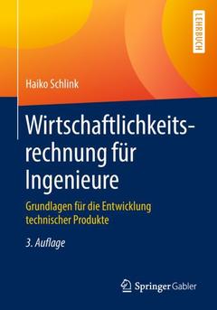 Couverture de l’ouvrage Wirtschaftlichkeitsrechnung für Ingenieure