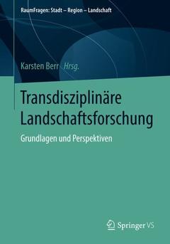 Cover of the book Transdisziplinäre Landschaftsforschung