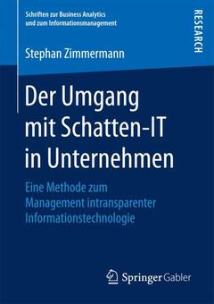 Couverture de l’ouvrage Der Umgang mit Schatten-IT in Unternehmen