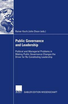 Couverture de l’ouvrage Public Governance and Leadership