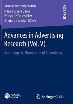 Couverture de l’ouvrage Advances in Advertising Research (Vol. V)