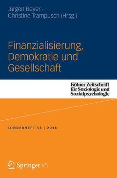 Cover of the book Finanzialisierung, Demokratie und Gesellschaft