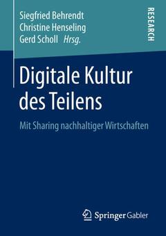 Cover of the book Digitale Kultur des Teilens