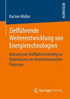Couverture de l’ouvrage Zielführende Weiterentwicklung von Energietechnologien