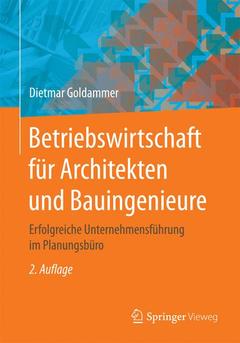 Couverture de l’ouvrage Betriebswirtschaft für Architekten und Bauingenieure