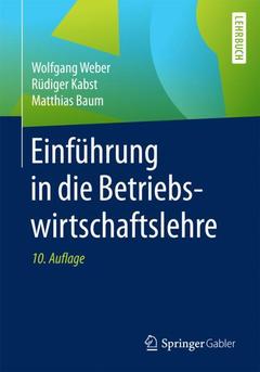 Cover of the book Einführung in die Betriebswirtschaftslehre