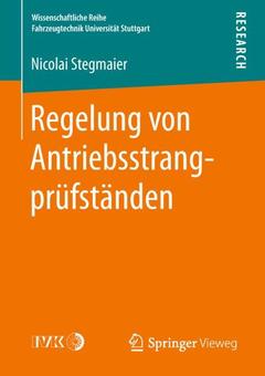 Couverture de l’ouvrage Regelung von Antriebsstrangprüfständen