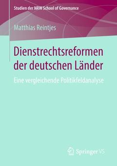 Cover of the book Dienstrechtsreformen der deutschen Länder