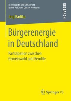 Cover of the book Bürgerenergie in Deutschland