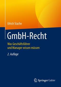 Couverture de l’ouvrage GmbH-Recht