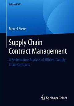 Couverture de l’ouvrage Supply Chain Contract Management