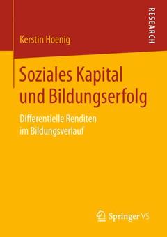 Cover of the book Soziales Kapital und Bildungserfolg