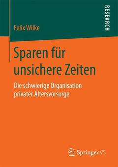 Cover of the book Sparen für unsichere Zeiten