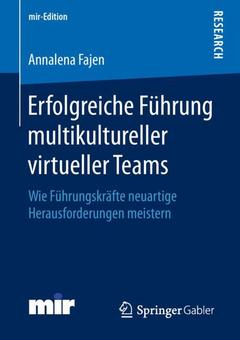 Cover of the book Erfolgreiche Führung multikultureller virtueller Teams