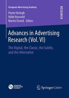 Couverture de l’ouvrage Advances in Advertising Research (Vol. VI)
