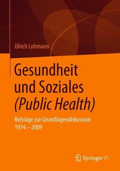 Couverture de l’ouvrage Gesundheit und Soziales (Public Health)