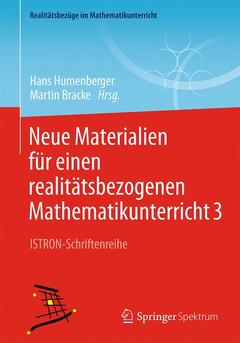 Couverture de l’ouvrage Neue Materialien für einen realitätsbezogenen Mathematikunterricht 3