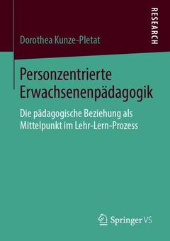 Couverture de l’ouvrage Personzentrierte Erwachsenenpädagogik