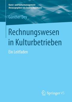 Couverture de l’ouvrage Rechnungswesen in Kulturbetrieben