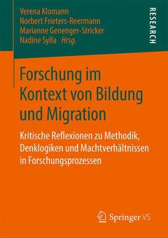 Cover of the book Forschung im Kontext von Bildung und Migration