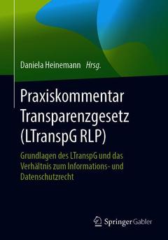 Couverture de l’ouvrage Praxiskommentar Transparenzgesetz (LTranspG RLP)