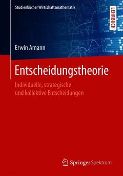 Cover of the book Entscheidungstheorie