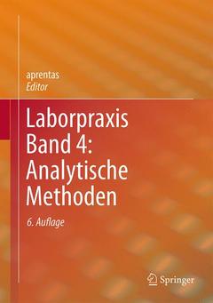 Couverture de l’ouvrage Laborpraxis Band 4: Analytische Methoden