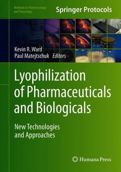 Couverture de l’ouvrage Lyophilization of Pharmaceuticals and Biologicals